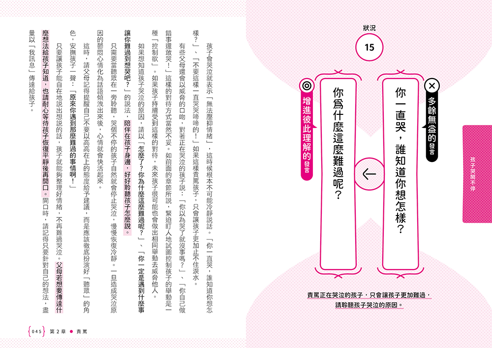親子關係，從改變說話方式開始 8種常見的教養難題、92個減少衝突的實用句型